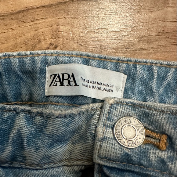 ZARA Denim Skirt Crop Top - Picture 3 of 4